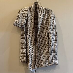 Kuhl Striped taupe and White Cardigan